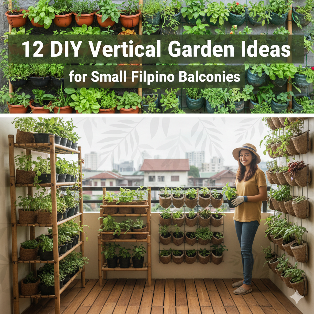 12 DIY Vertical Garden Ideas for Small Filipino Balconies