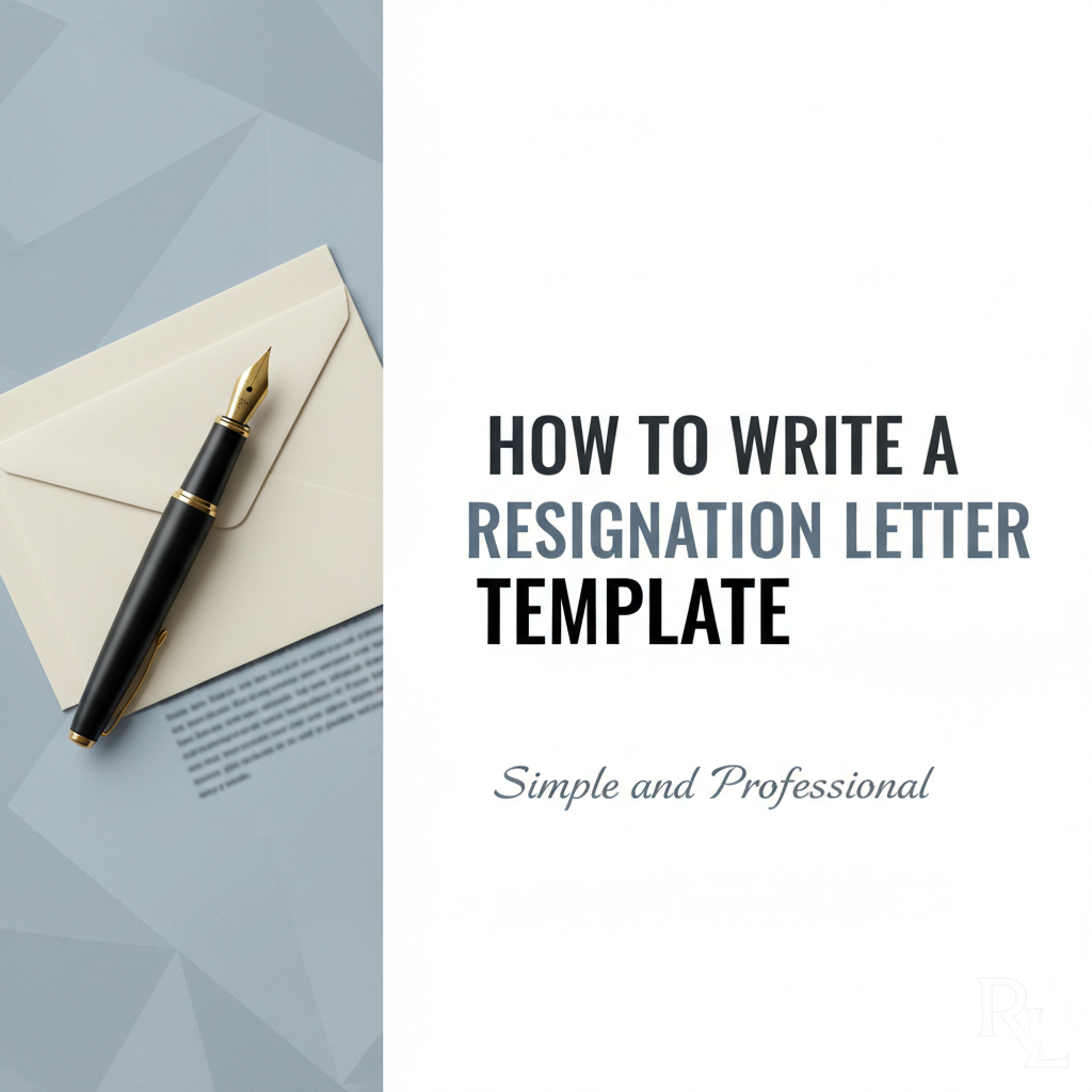 How to Write a Resignation Letter Template