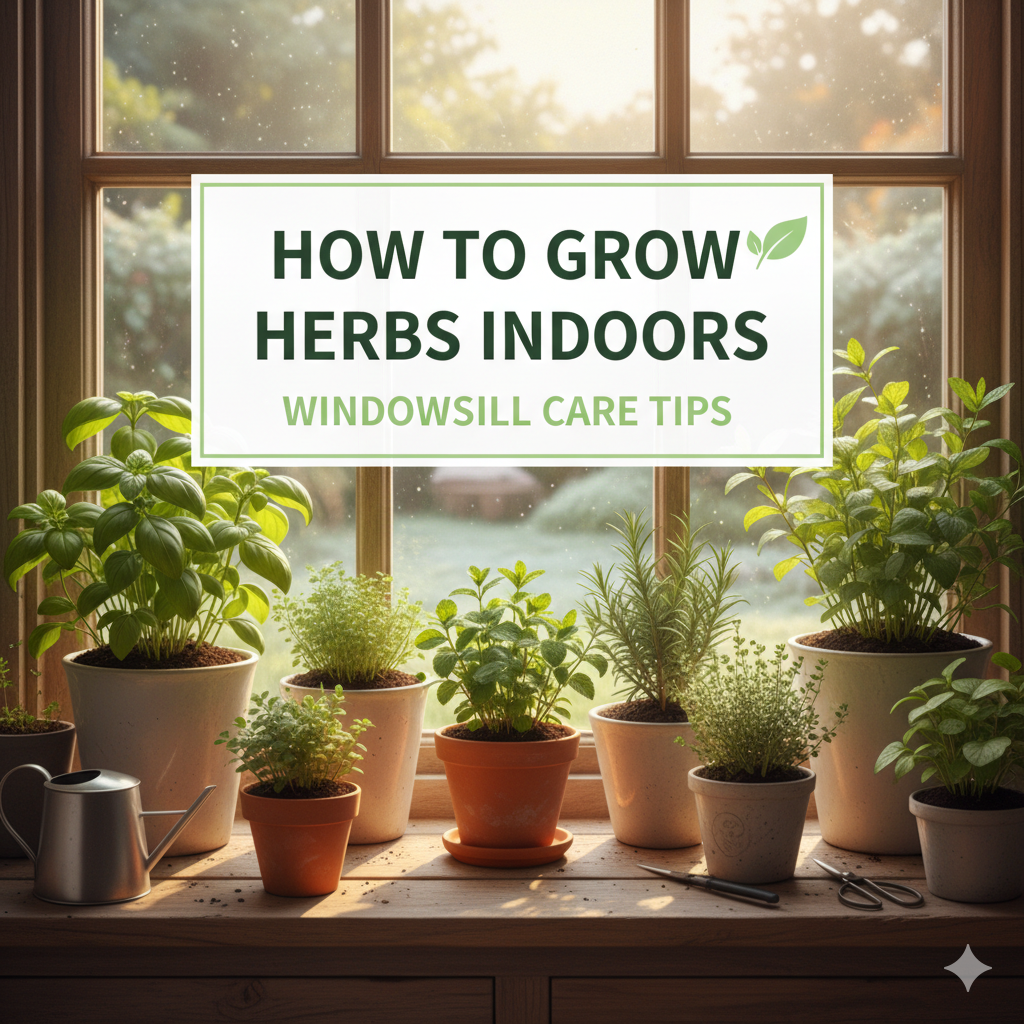 How to Grow Herbs Indoors Windowsill Care Tips