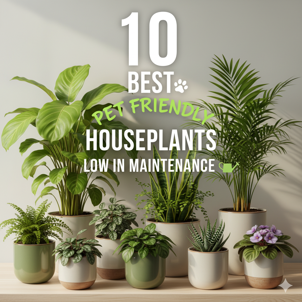 10 Best Pet Friendly Houseplants Low in Maintenance