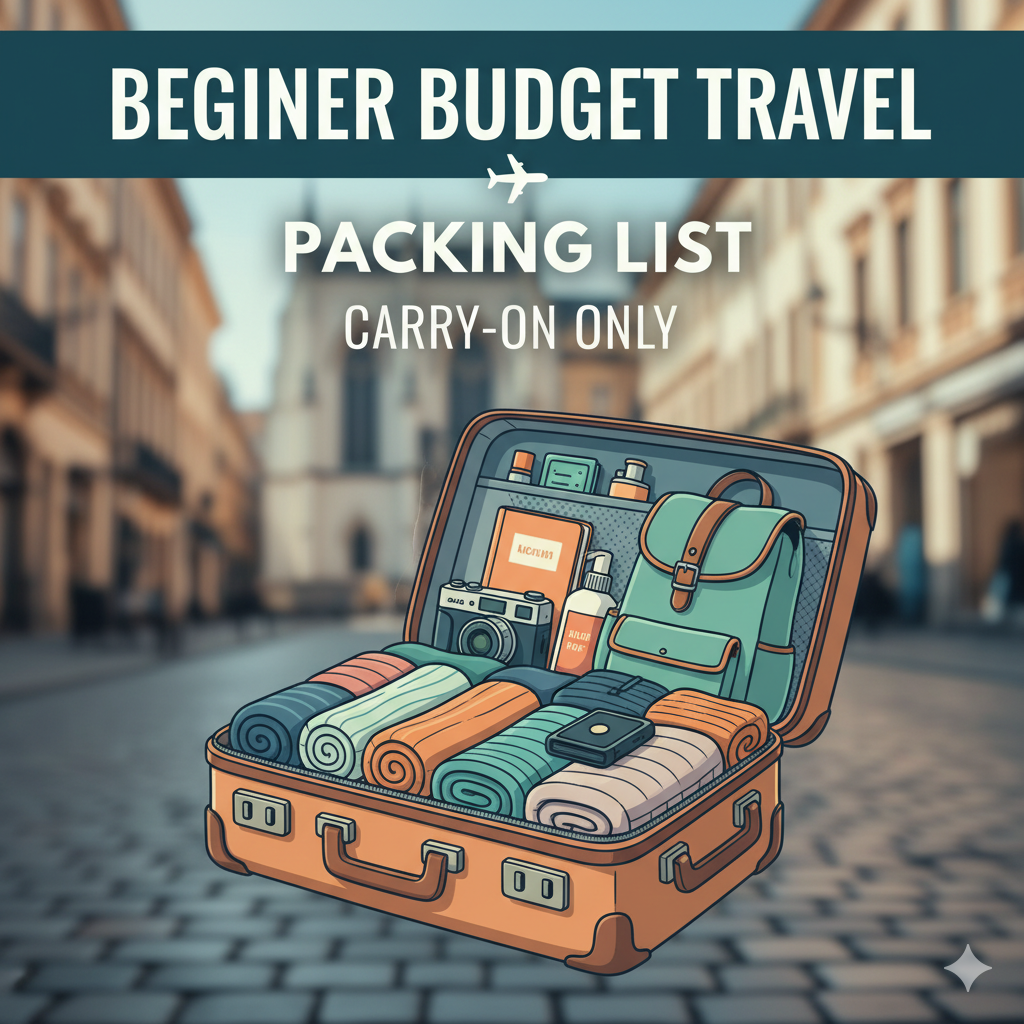 Beginner Budget Travel Packing List Carry On Only